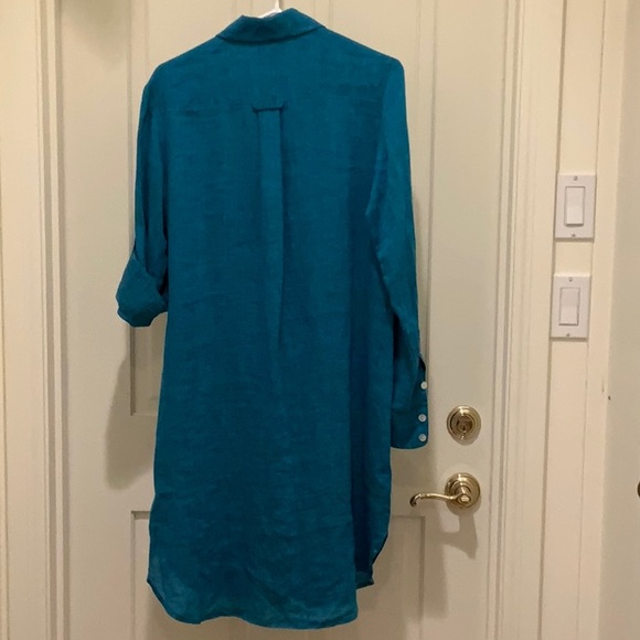 FINLEY 100% linen shirt dress. NWT - Picture 13 of 16